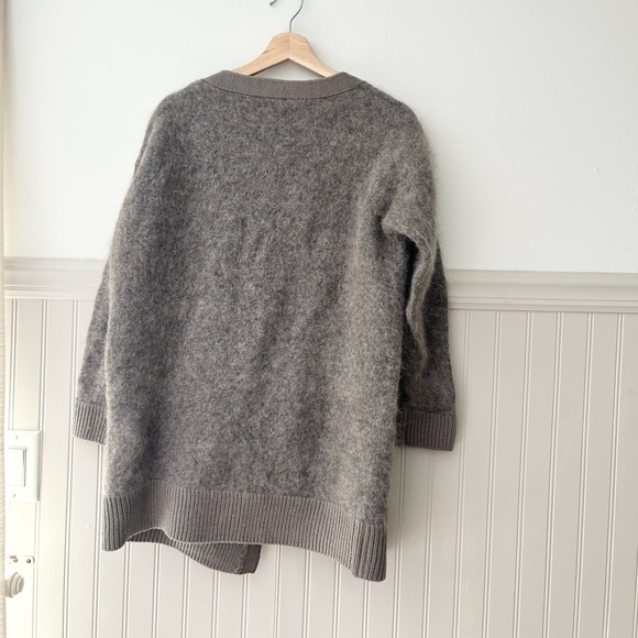 Current Air Women’s Small Soft Taupe Mohair Wool Blend Open Front Cardigan - Picture 4 of 4